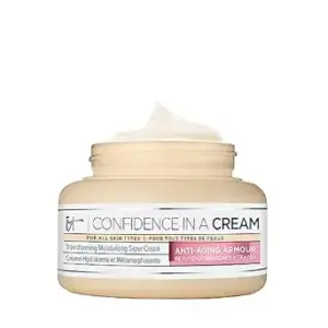 IT Cosmetics Confidence in a Cream - Hydrating & Anti Aging Face Moisturizer, Visibly Reduces Fine Lines, Wrinkles & Signs of Aging, Repairs Skin Barrier, With Squalane & Ceramides, For All Skin Types