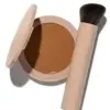 Long-Lasting Lightweight Foundation & Brush Duo | Cruelty-Free, Fragrance-Free, Buildable, Transfer-Proof Makeup (Mocha)